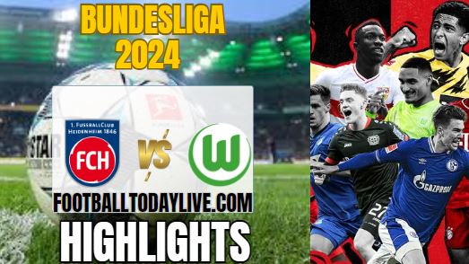 FC Heidenheim Vs VfL Wolfsburg Bundesliga Highlights 2024