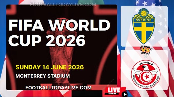 (Sweden Vs Tunisia) Match 12 - 2026 FIFA WC Live Stream & Replay