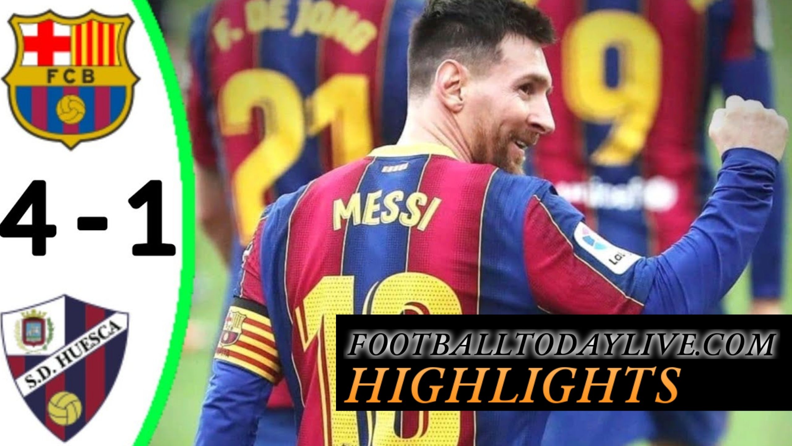 Barcelona Vs SD Huesca Highlights 2021 La Liga