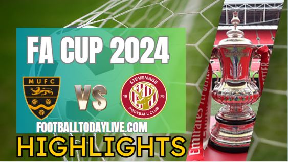 Maidstone Vs Stevenage FA CUP Highlights 2024