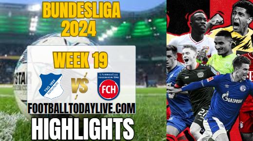 1899 Hoffenheim Vs FC Heidenheim Bundesliga Highlights 2024