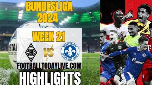 Monchengladbach Vs SV Darmstadt Bundesliga Highlights 2024