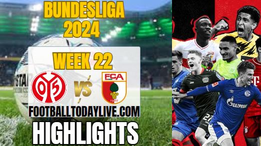 FSV Mainz Vs FC Augsburg Bundesliga Highlights 2024