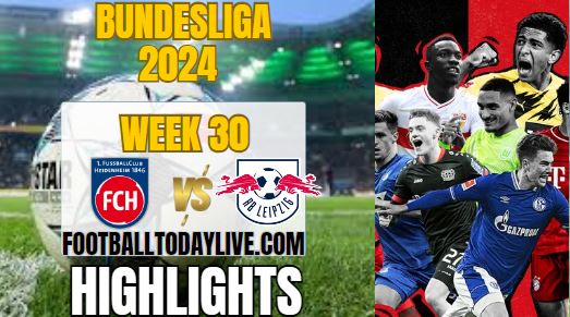FC Heidenheim Vs RB Leipzig Match 30 Highlights 2024
