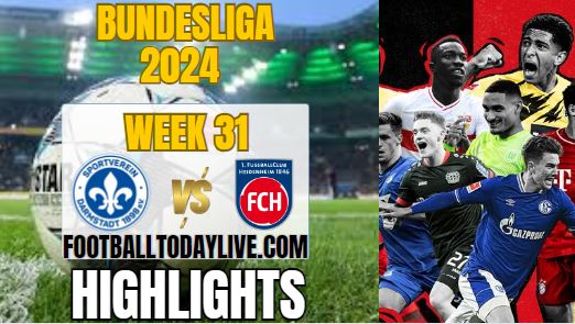 Darmstadt Vs FC Heidenheim Match 31 Highlights 2024
