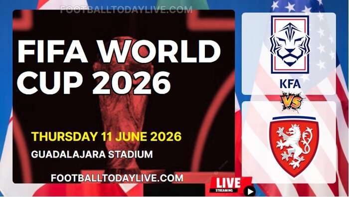 (South Korea Vs Czechia) Match 2 - 2026 FIFA WC Live Stream & Replay slider