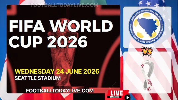 (Bosnia And Herzegovina Vs Qatar) Match 52 - 2026 FIFA WC Live Stream & Replay slider