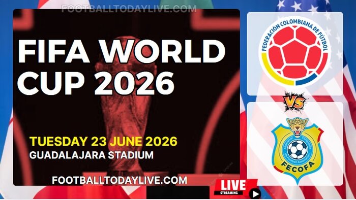 (Colombia Vs Congo DR) Match 48 - 2026 FIFA WC Live Stream & Replay