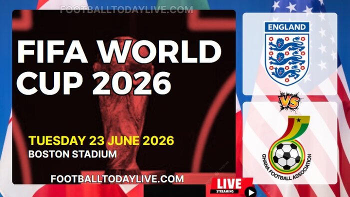 (England Vs Ghana) Match 45 - 2026 FIFA WC Live Stream & Replay slider