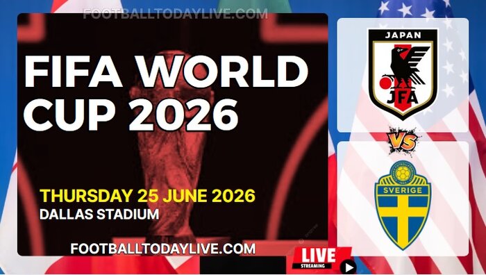 (Japan Vs Sweden) Match 57 - 2026 FIFA WC Live Stream & Replay slider