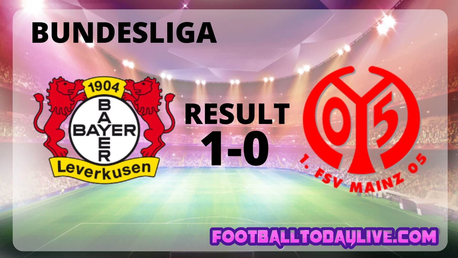 Bayer 04 Leverkusen Vs FSV Mainz 05 | Week 34 Result 2020