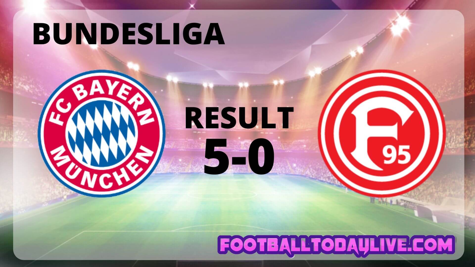 FC Bayern Munchen Vs Fortuna Dusseldorf | Week 29 Result 2020