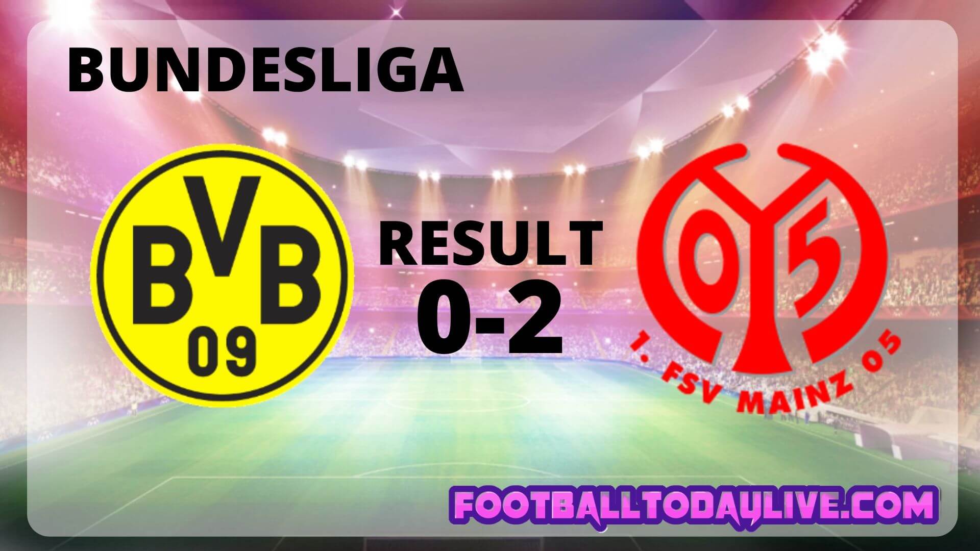 Borussia Dortmund Vs FSV Mainz 05 | Week 32 Result 2020