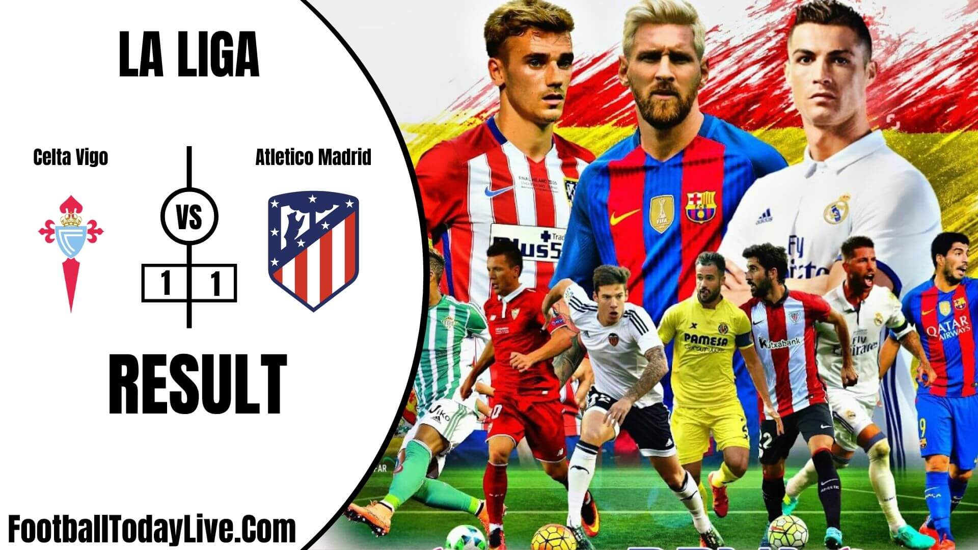 Celta Vigo Vs Atletico Madrid | La Liga Week 35 Result