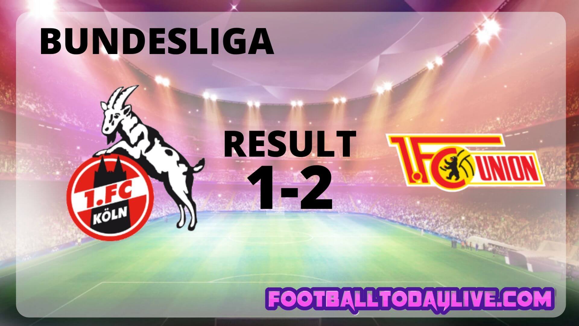 FC Koln Vs FC Union Berlin | Week 31 Result 2020