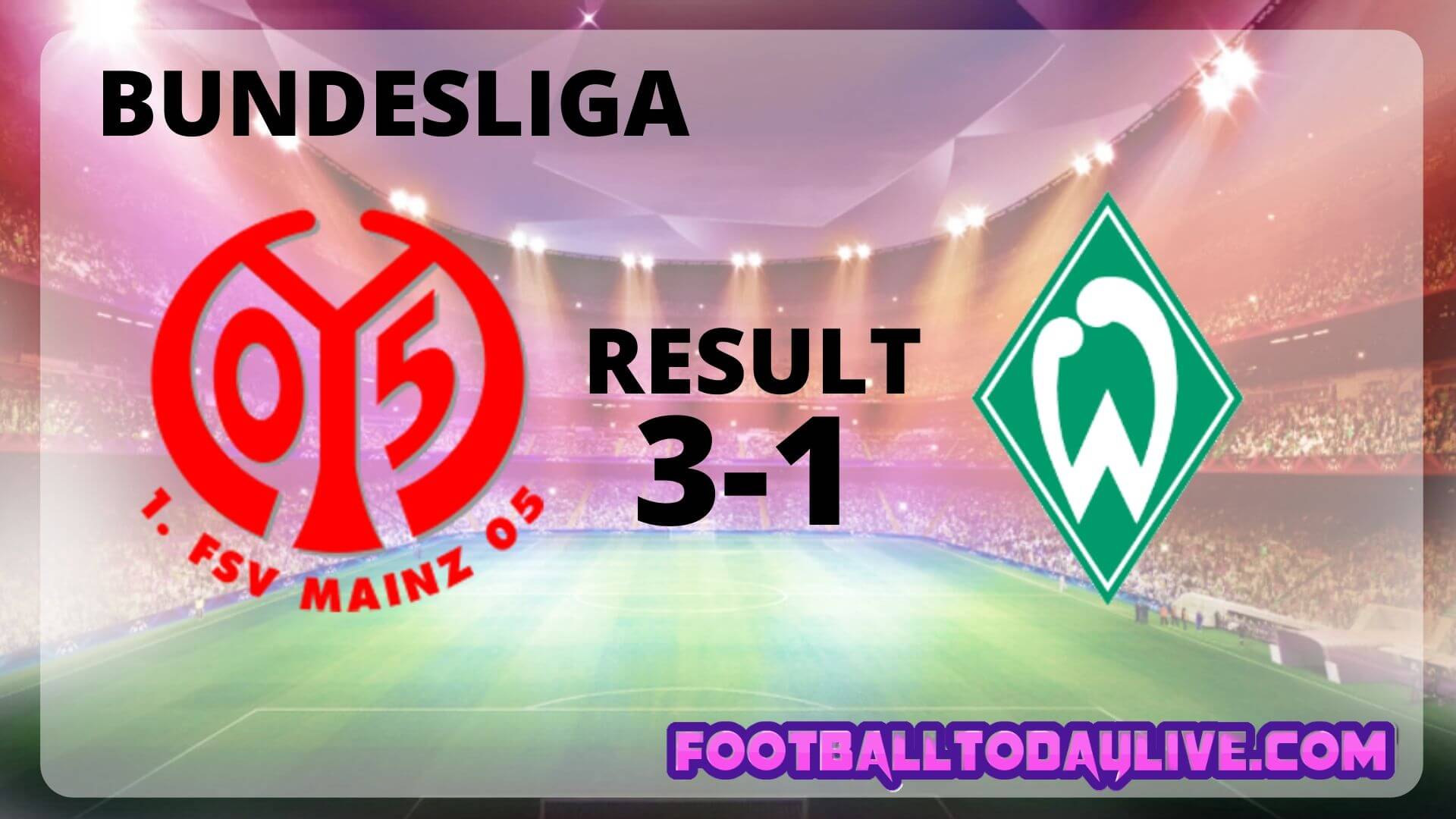 FSV Mainz 05 Vs SV Werder Bremen | Week 33 Result 2020