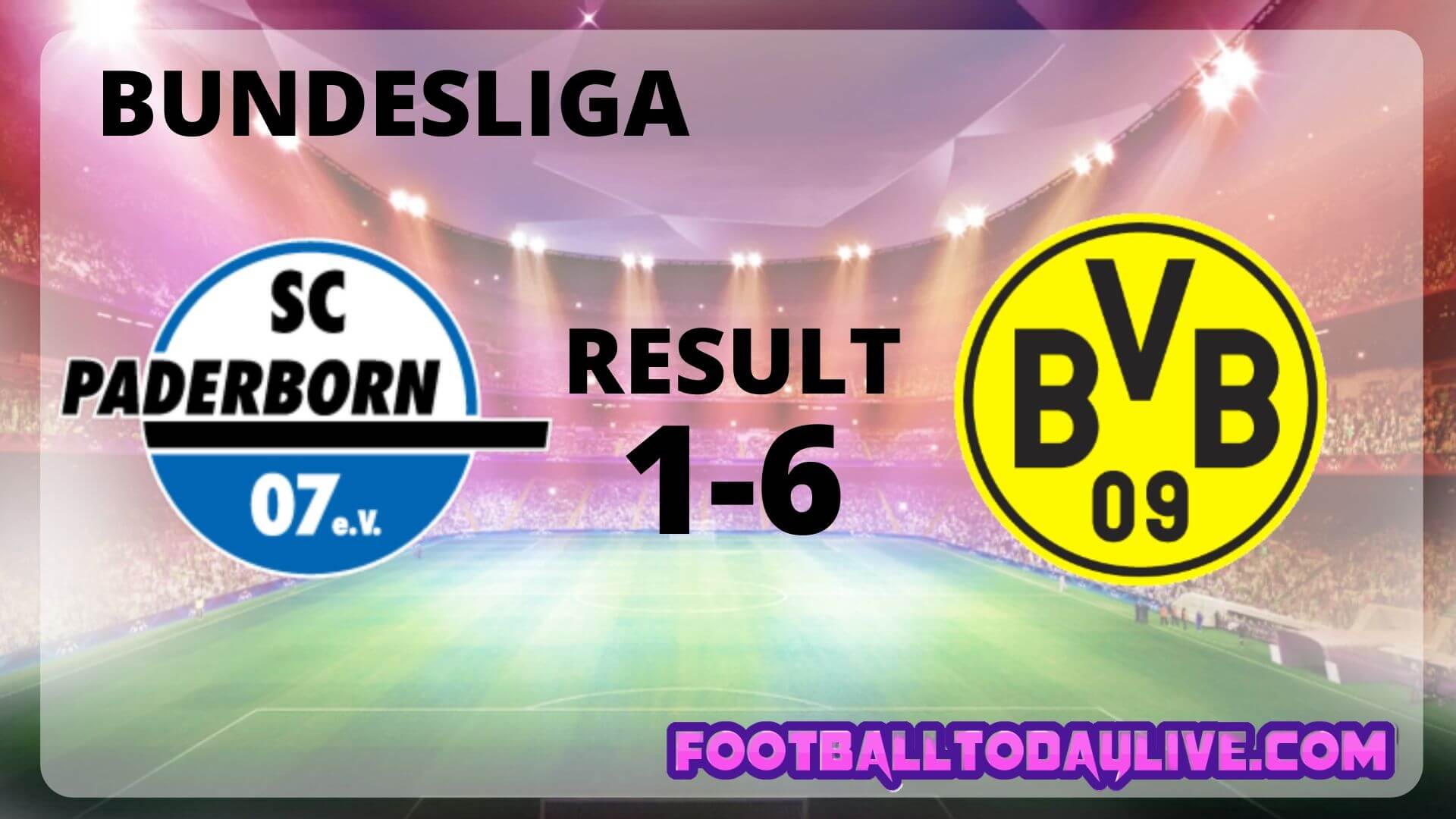 SC Paderborn 07 Vs Borussia Dortmund | Week 29 Result 2020